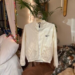 Nike Off-White Windbreaker with Black Logo
